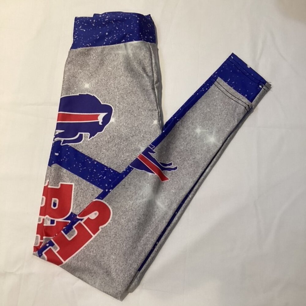 Buffalo Bills Leggings Polyester/Spandex 24"Waist X 27"Inseam X 10"Rise